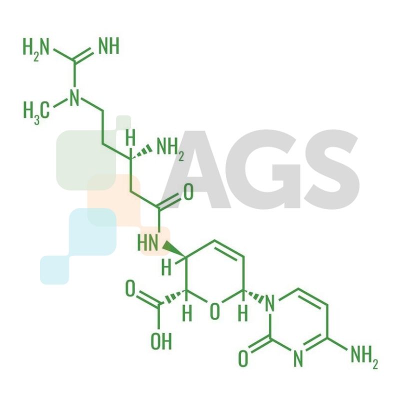 Chemical structure of Blasticidin S HCl