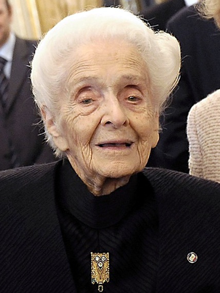 Rita Levi Montalcini, 20 april 2009. Source: Official web site of the "Presidenza della Repubblica Italiana"