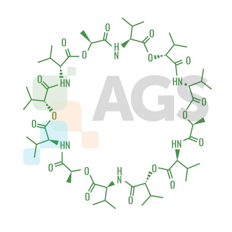 Chemical structure of valinomycin